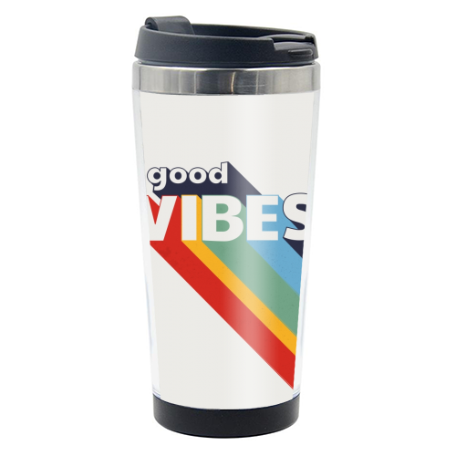 GOOD VIBES - photo water bottle by Ania Wieclaw