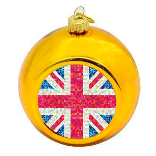 Britain - colourful christmas bauble by Fimbis