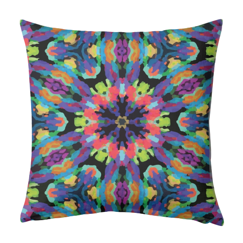 Kaleidoscope Flower - designed cushion by Fimbis