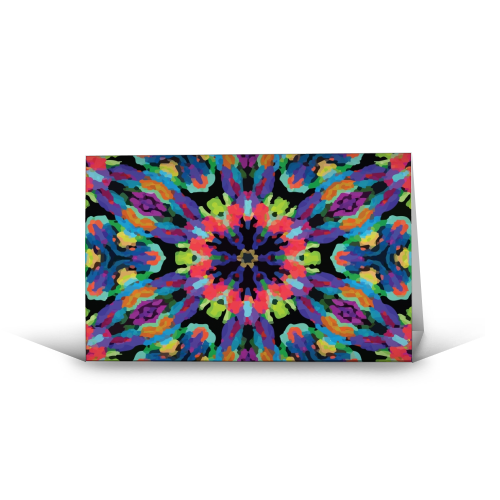 Kaleidoscope Flower - funny greeting card by Fimbis