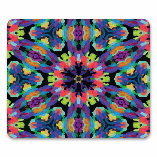 Kaleidoscope Flower - funny mouse mat by Fimbis