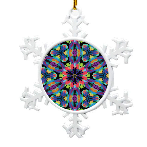 Kaleidoscope Flower - snowflake decoration by Fimbis