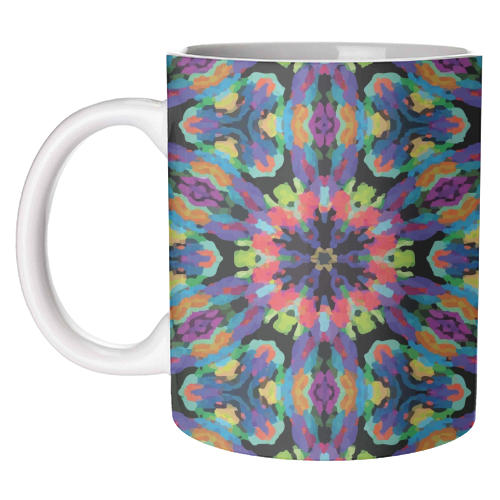 Kaleidoscope Flower - unique mug by Fimbis