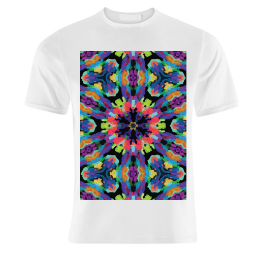 Kaleidoscope Flower - unique t shirt by Fimbis