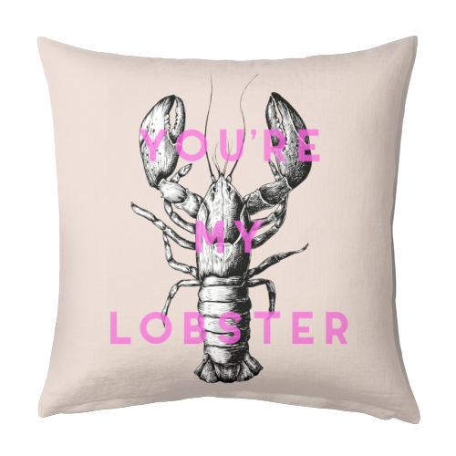 You're My Lobster - designed cushion by The 13 Prints