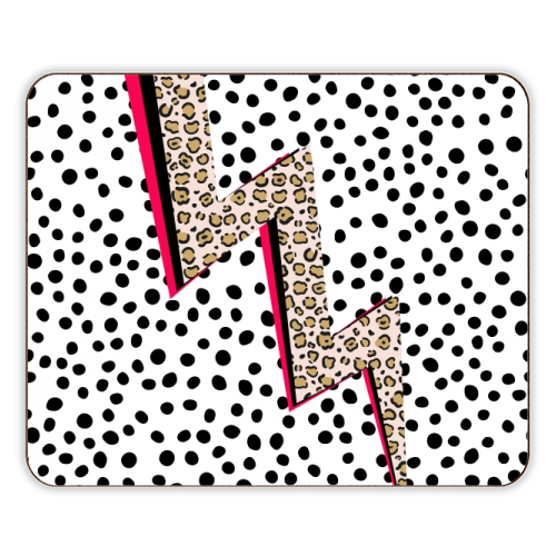 Polka Dot Lightning - designer placemat by The 13 Prints