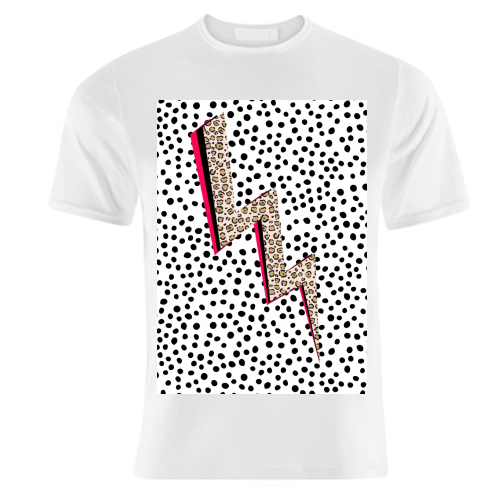 Polka Dot Lightning - unique t shirt by The 13 Prints