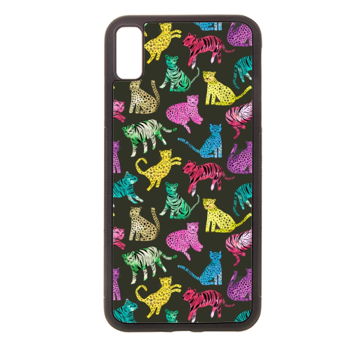 Tigers and Leopards Glam Colors - Stylish phone case by Ninola Design