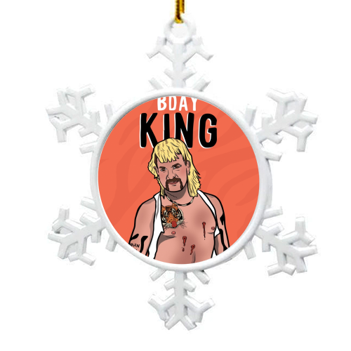 Birthday King - snowflake decoration by Niomi Fogden