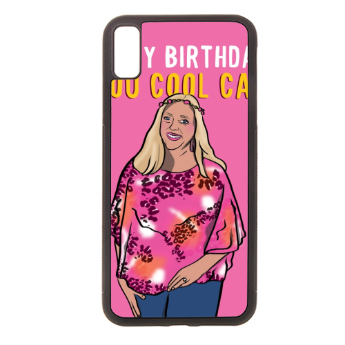 Happy Birthday Cool Cat Tiger King - stylish phone case by Niomi Fogden