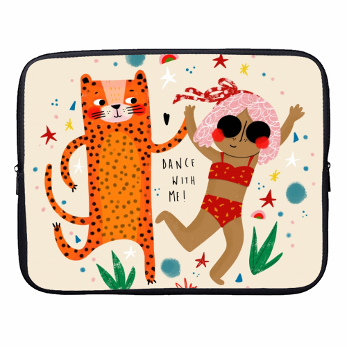 DANCE WITH ME - designer laptop sleeve by Nichola Cowdery