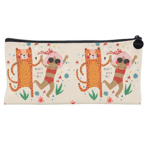 DANCE WITH ME - flat pencil case by Nichola Cowdery