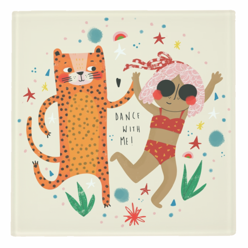 DANCE WITH ME - personalised beer coaster by Nichola Cowdery