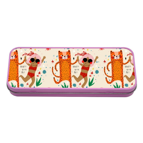 DANCE WITH ME - tin pencil case by Nichola Cowdery