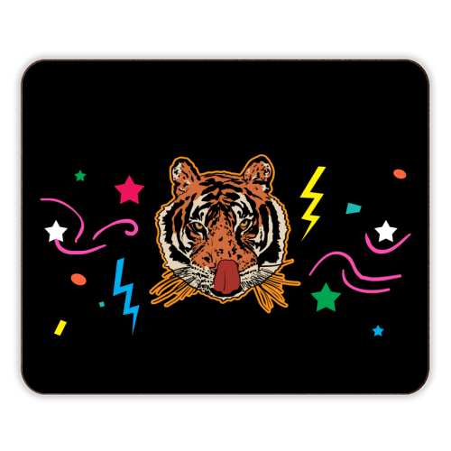A Tiger Peed On Me - Tiger King Gift Shop Chic - designer placemat by Niomi Fogden