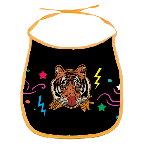 A Tiger Peed On Me - Tiger King Gift Shop Chic - funny baby bib by Niomi Fogden