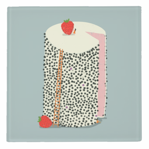 DOTTY CAKE - personalised beer coaster by Nichola Cowdery