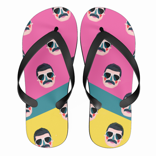 FAVOURITE QUEEN - funny flip flops by Nichola Cowdery