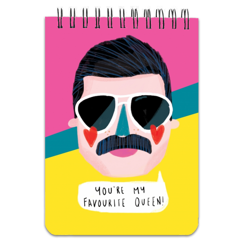 FAVOURITE QUEEN - personalised A4, A5, A6 notebook by Nichola Cowdery