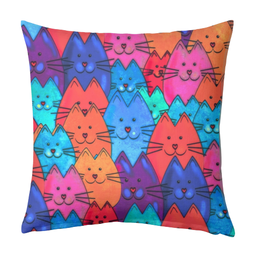 Quilt of Cats - designed cushion by Kat Pearson