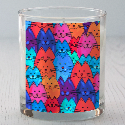 Quilt of Cats - scented candle by Kat Pearson