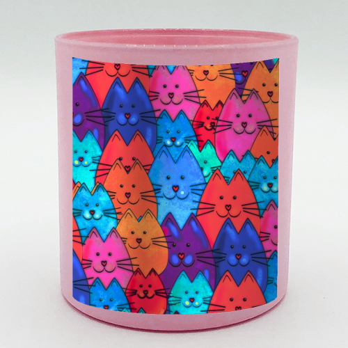 Quilt of Cats - scented candle by Kat Pearson