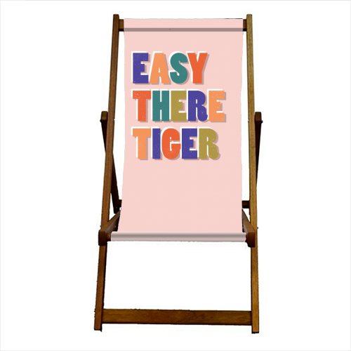 EASY THERE TIGER - canvas deck chair by Ania Wieclaw