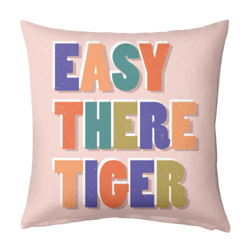 EASY THERE TIGER - designed cushion by Ania Wieclaw