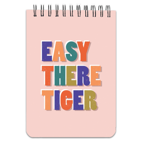 EASY THERE TIGER - personalised A4, A5, A6 notebook by Ania Wieclaw
