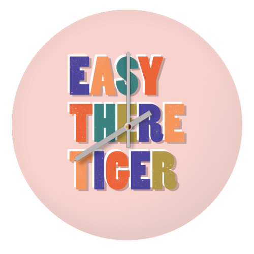 EASY THERE TIGER - quirky wall clock by Ania Wieclaw