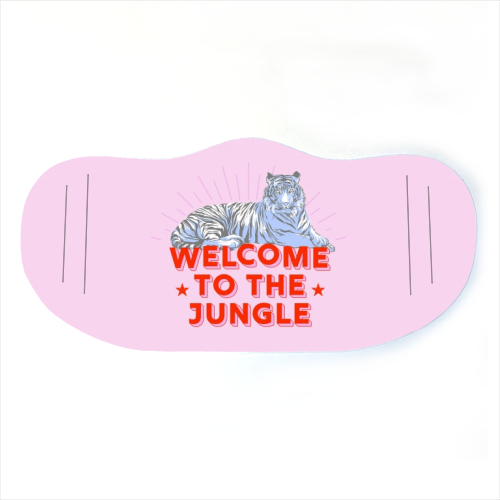 WELCOME TO THE JUNGLE - face cover mask by Ania Wieclaw