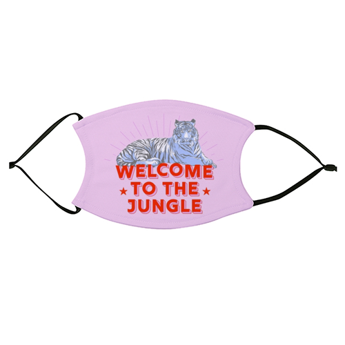 WELCOME TO THE JUNGLE - face cover mask by Ania Wieclaw
