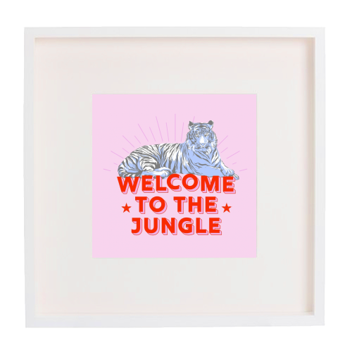 WELCOME TO THE JUNGLE - framed poster print by Ania Wieclaw