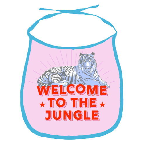 WELCOME TO THE JUNGLE - funny baby bib by Ania Wieclaw