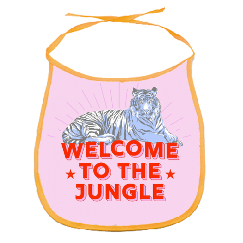 WELCOME TO THE JUNGLE - funny baby bib by Ania Wieclaw