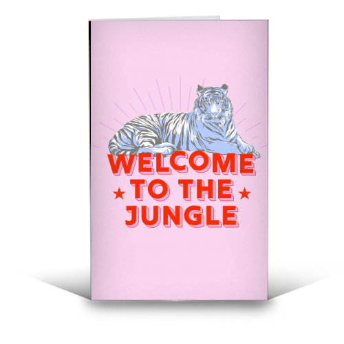 WELCOME TO THE JUNGLE - funny greeting card by Ania Wieclaw