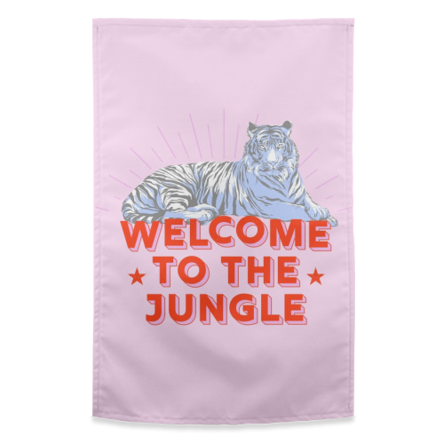 WELCOME TO THE JUNGLE - funny tea towel by Ania Wieclaw