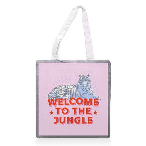 WELCOME TO THE JUNGLE - printed tote bag by Ania Wieclaw