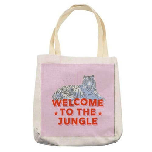 WELCOME TO THE JUNGLE - printed tote bag by Ania Wieclaw