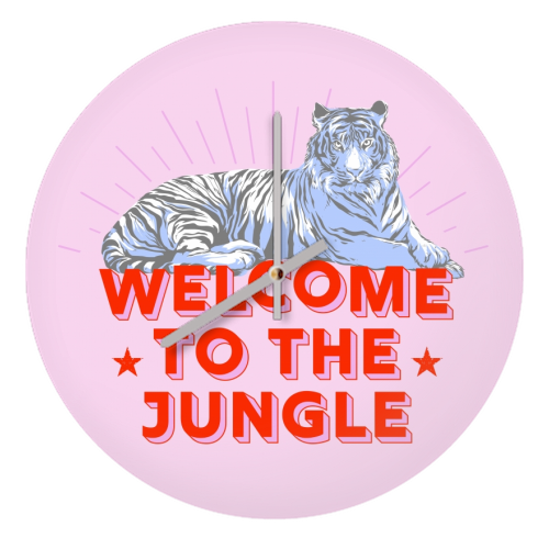 WELCOME TO THE JUNGLE - quirky wall clock by Ania Wieclaw