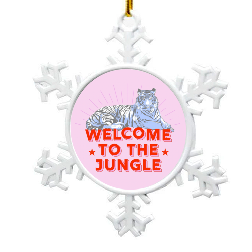 WELCOME TO THE JUNGLE - snowflake decoration by Ania Wieclaw