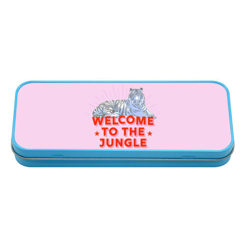 WELCOME TO THE JUNGLE - tin pencil case by Ania Wieclaw