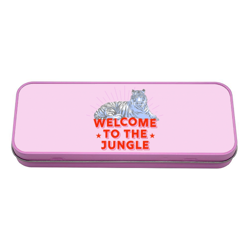 WELCOME TO THE JUNGLE - tin pencil case by Ania Wieclaw