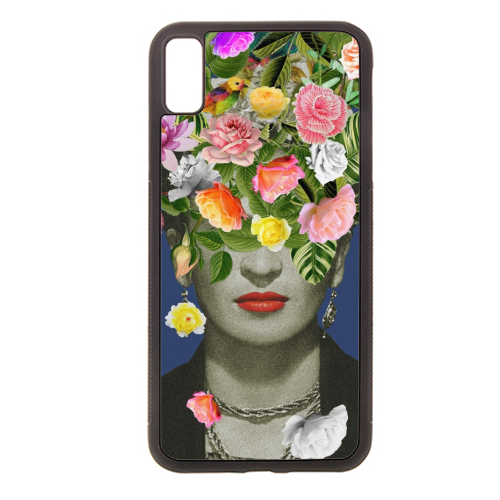 Frida Floral (Blue) - stylish phone case by Frida Floral Studio