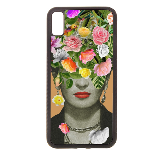 Frida Floral (Orange) - stylish phone case by Frida Floral Studio