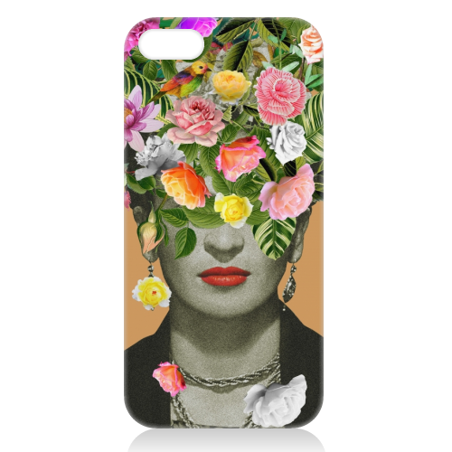 Frida Floral (Orange) - unique phone case by Frida Floral Studio