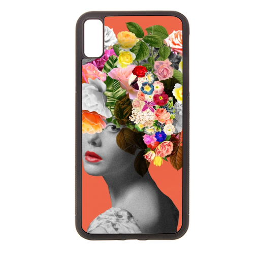 Orange Lady - stylish phone case by Frida Floral Studio