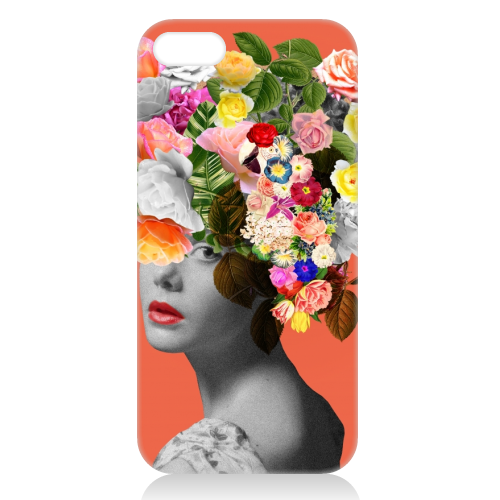 Orange Lady - unique phone case by Frida Floral Studio