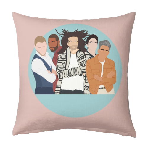 The Fab Five Blue - designed cushion by Cheryl Boland