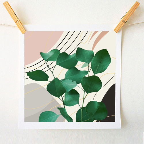 Eucalyptus Glam #2 #tropical #wall #decor #art - A1 - A4 art print by Anita Bella Jantz